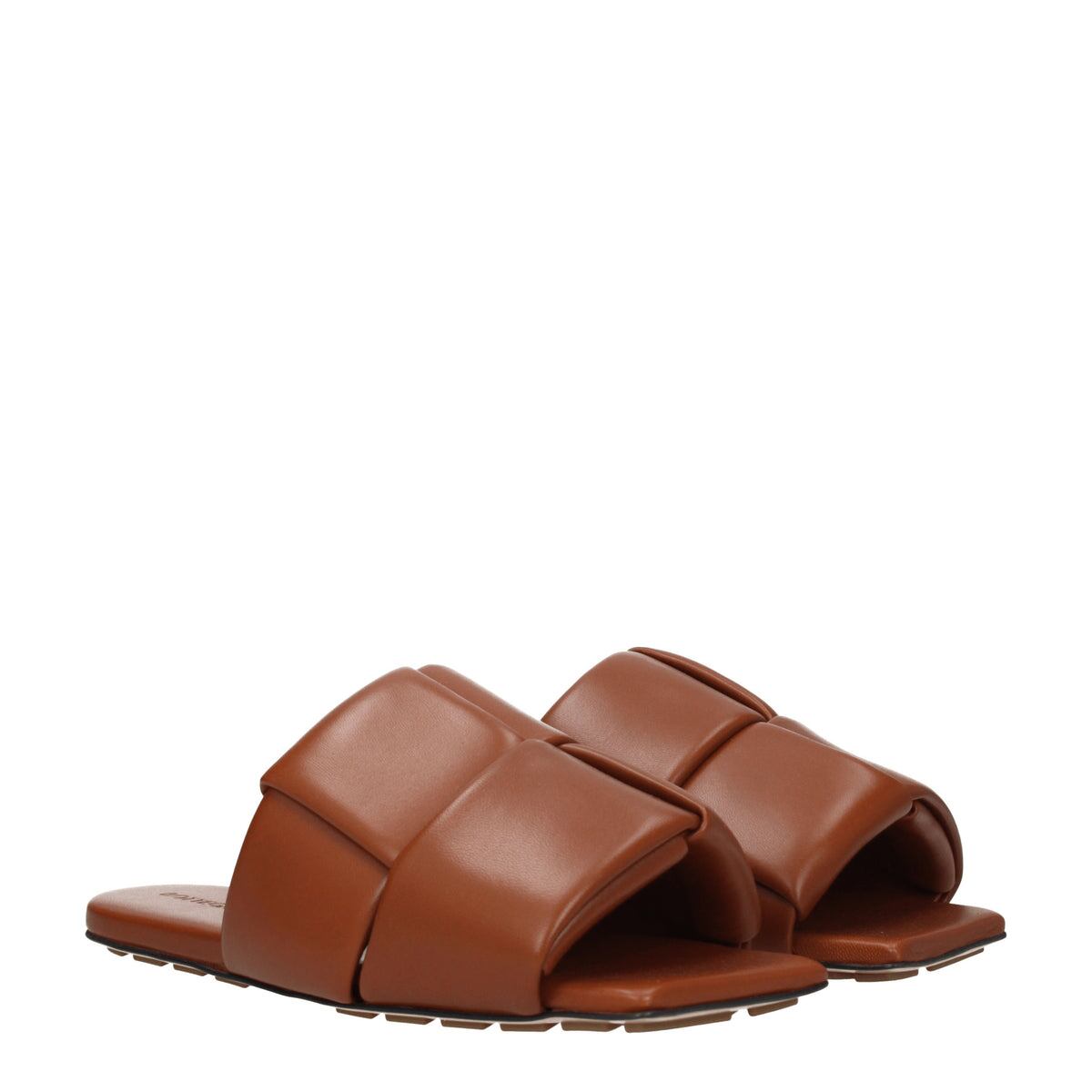 BOTTEGA VENETA ボッテガヴェネタ メンズ スライドサンダル レザー ブラウン