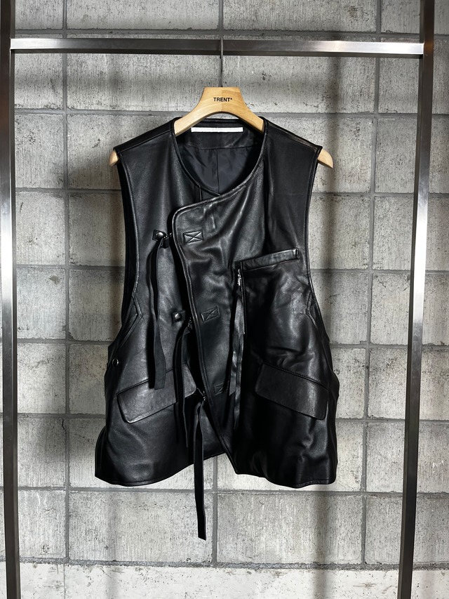 【25AW】Tamme タム / LEATHER JERKIN VEST