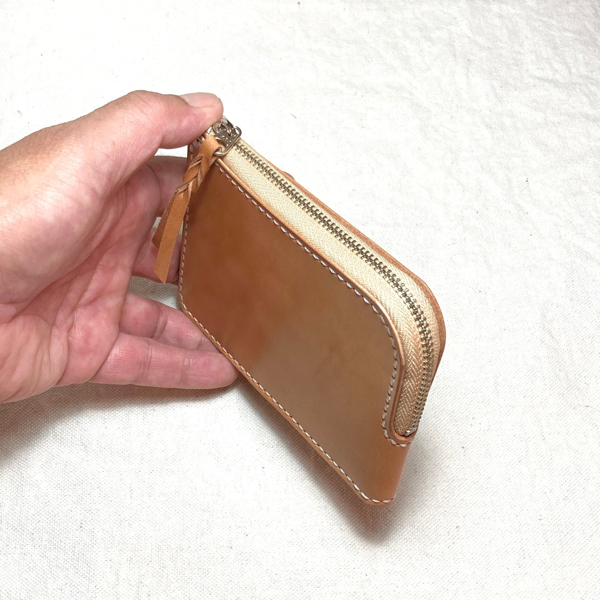 栃木レザー L字ファスナー財布 本革 コンパクト財布 フラグメント