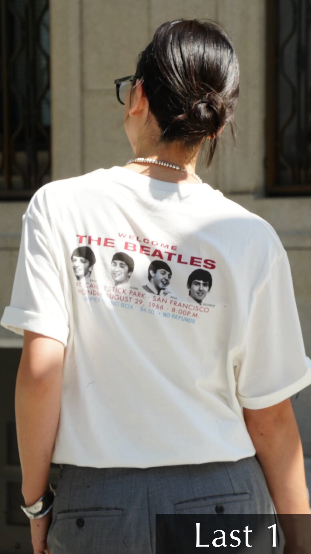 Beatles back print T-shirt