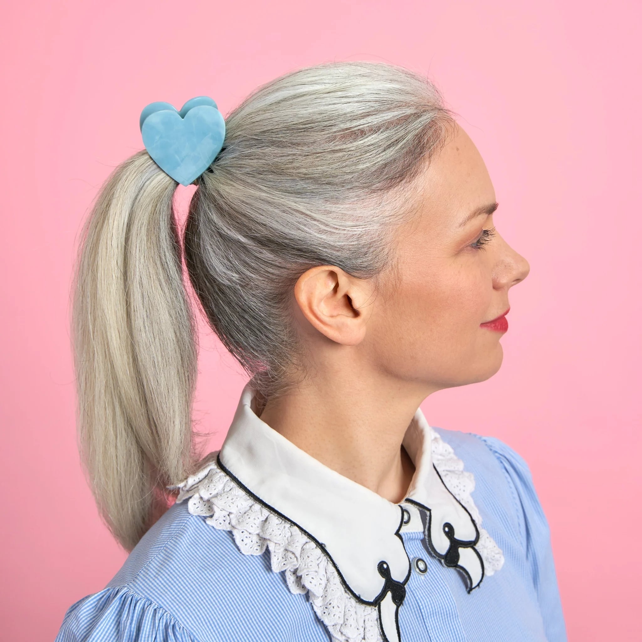 即納» Coucou Suzette Blue Heart Hair Claw ククシュゼット ヘア