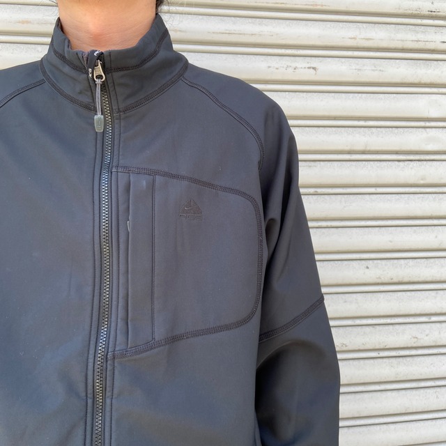 00s NIKEACG ナイキ ソフトシェルジャケット ブラック　L