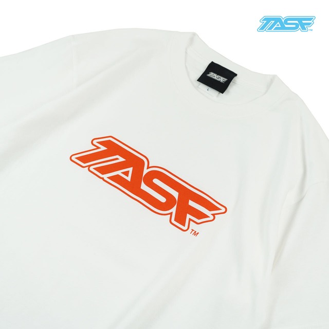 TASF  /  ロゴTee  /  White × Orange