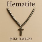 静寂と力をまとうメタリックオーラ｜MIKI-JEWELRY ヘマタイトネックレス｜Hematite Necklace
