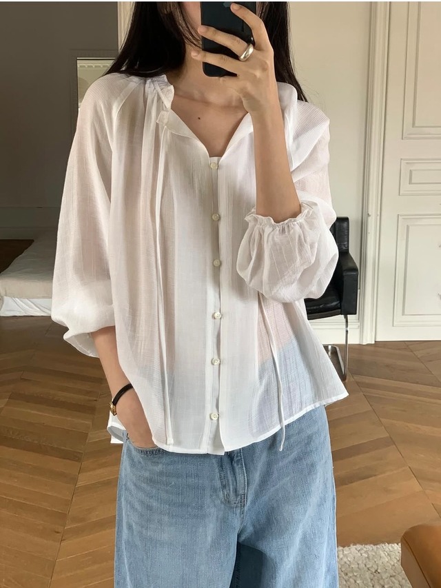 (予約) jinsim / wish blouse