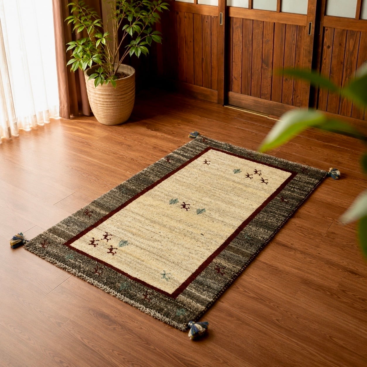 ペルシャギャッベ (ギャベ) ギャッベ 玄関マット No.GM-302 | A's Rug