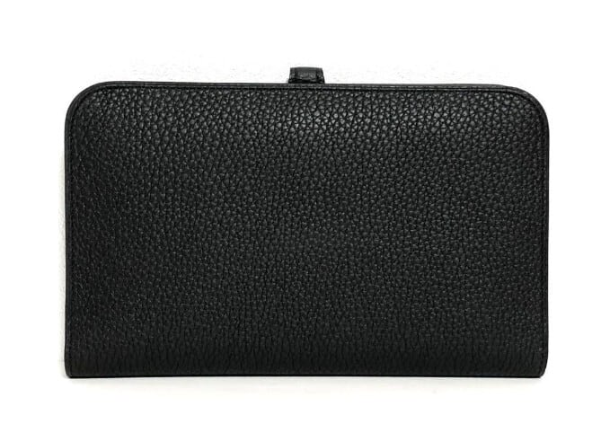HERMES エルメス ドゴンデュオ ドゴン GM 黒 ノワール ブラック 長財布 