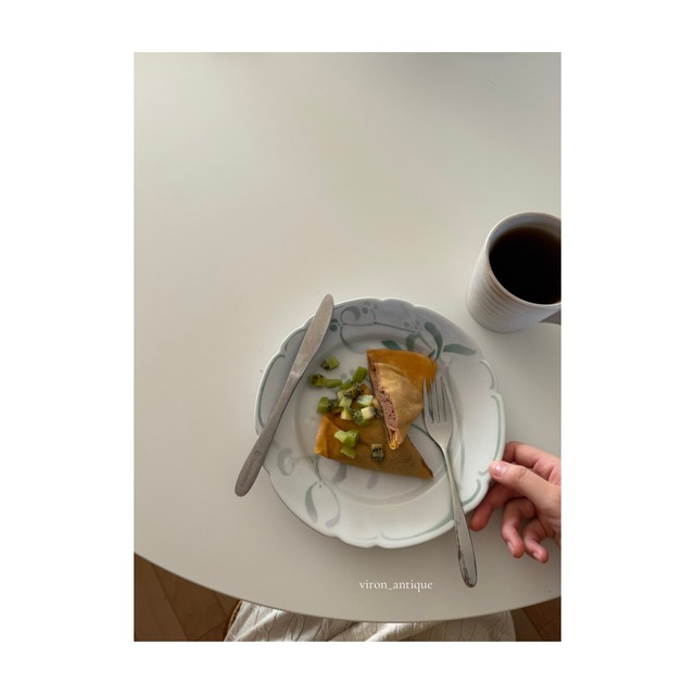 Luneville 　リュネヴィル　/ 　美しいヤドリギの平皿プレート　c