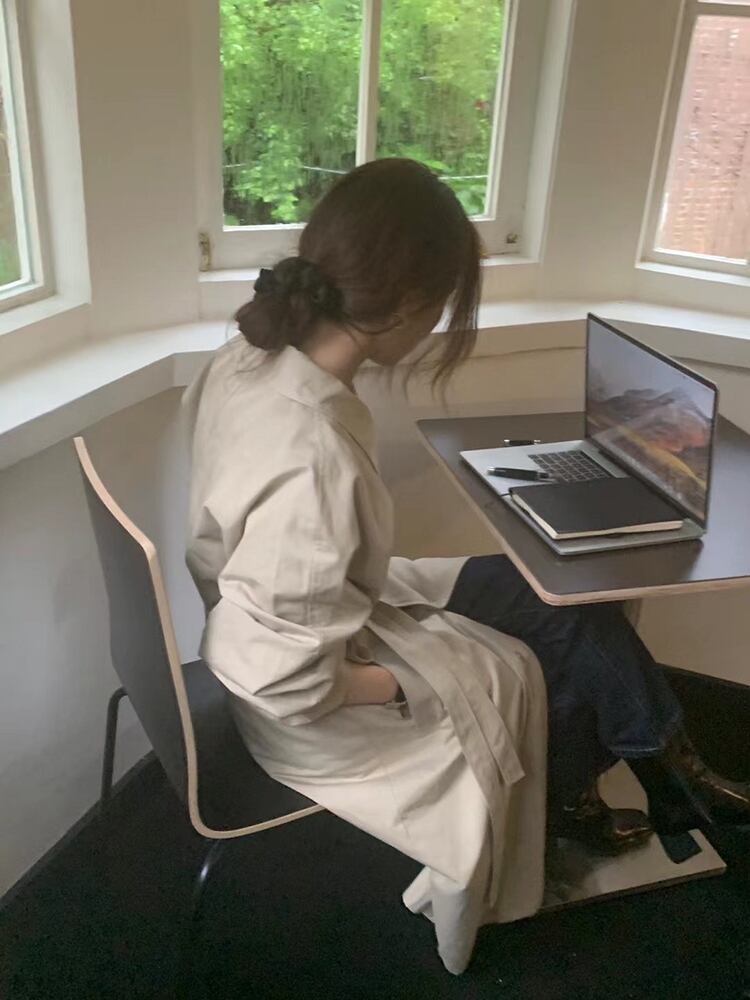 ジャケット スプリングオータムルーズ薄手ウェストベルト 春物 秋物 ハーネス ビッグFスモールZ韓国71748903116