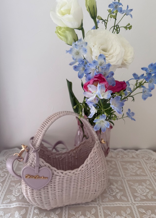 Milk Pink Basket Bag