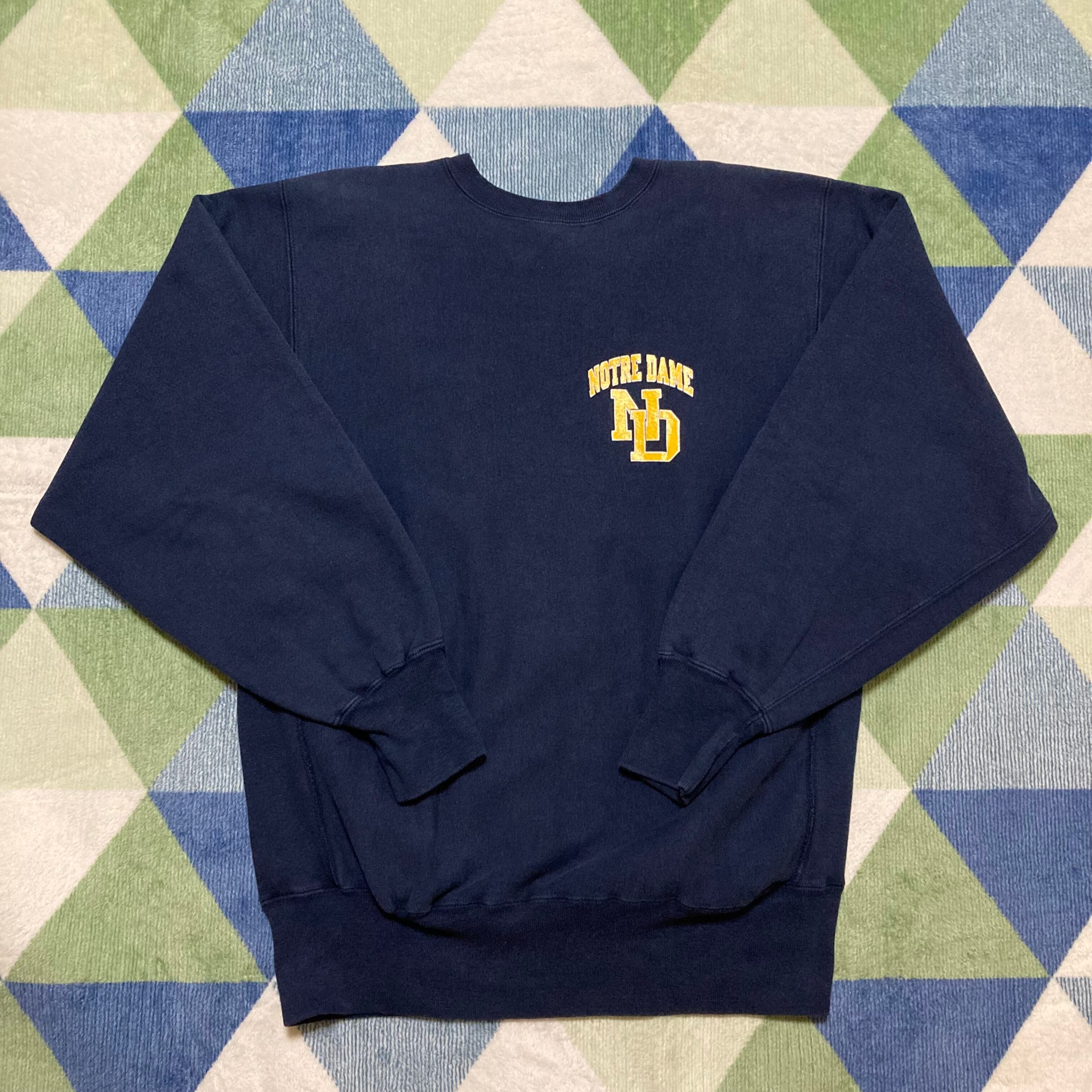 刺繍タグ】Champion チャンピオン リバースウィーブ ノートルダム 