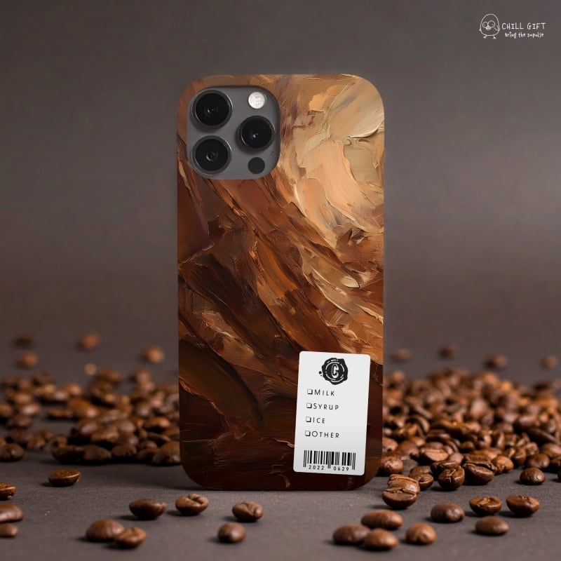 手のひらの中の絵画展~コーヒー~ スマホケース iPhone Android 全面印刷 カフェメニュー カフェドリンク コーヒー