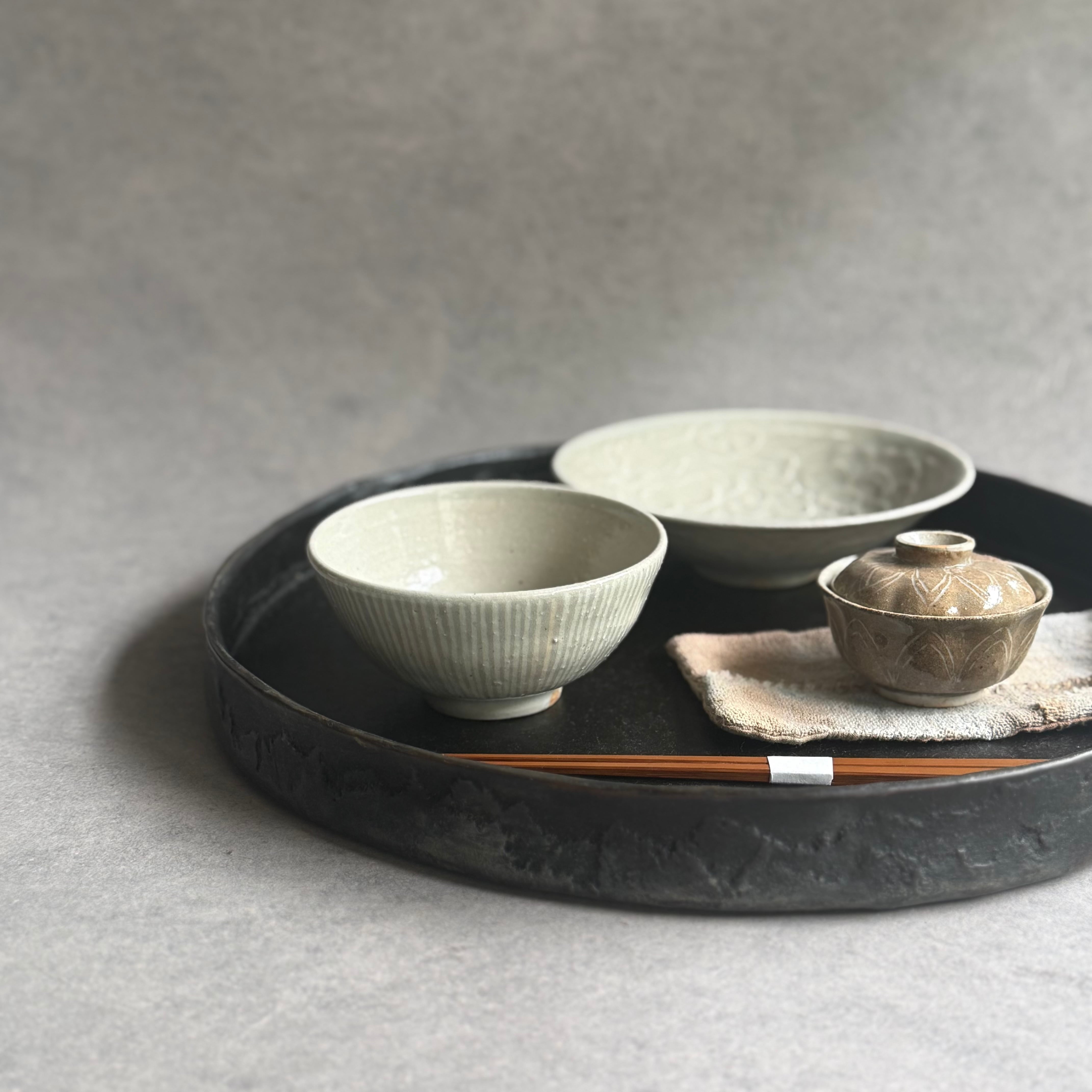 日高伸治 輪花蓋付豆鉢 化粧 | gallery 一白