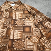 pattern shirt brown