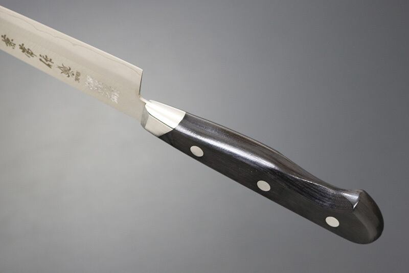 KC-155 関兼常作 スウェーデン鋼 口金付黒合板柄 ペティ 150mm