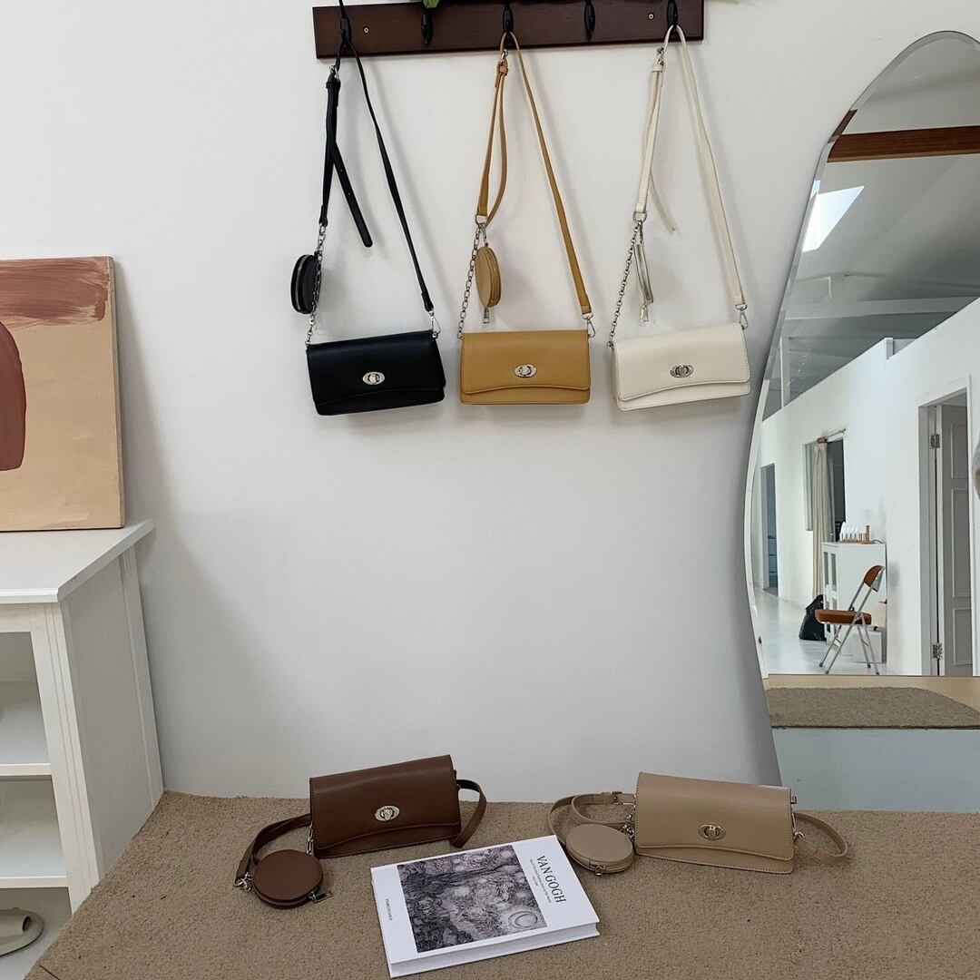 ポーチ付き　スクエアショルダーバッグ　AS75-9953