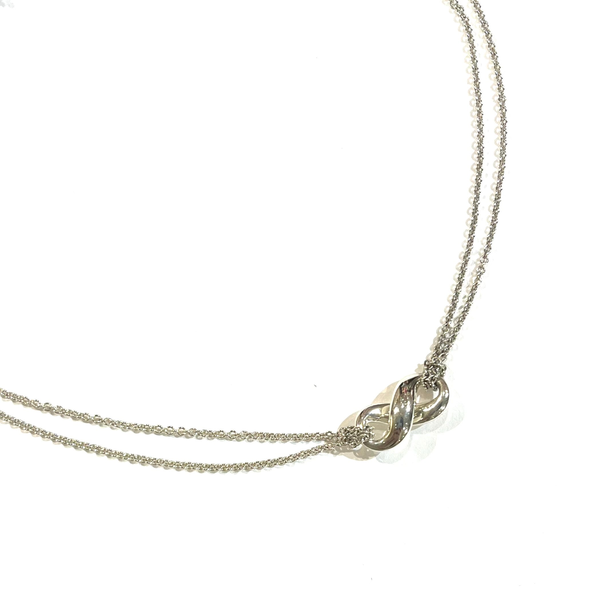 限定価格【TIFFANY&Co.】2189 Wチェーン 立体インフィニティ