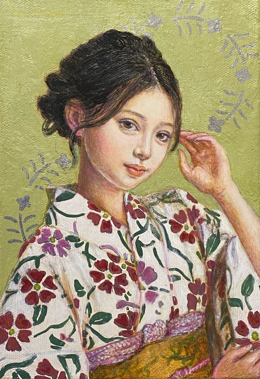 油絵　現代アート　Deep Purple 作者　あんどうまさひろ　油彩画 Deep Purple 《油彩画》 | 葵風紗公式オンラインショップ