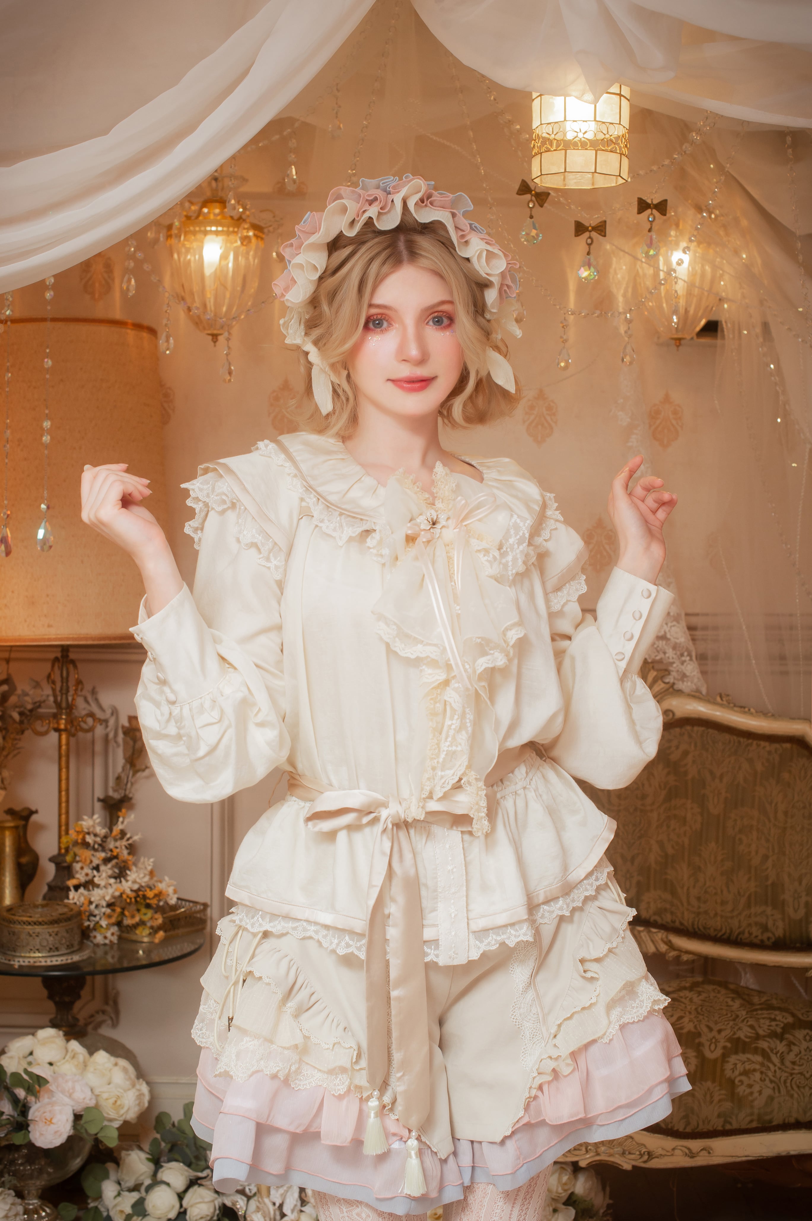 フェリ・ドウ・ロンド タッセルリボンブラウス | HoshibakoWorks