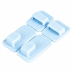 【 送料無料 1000円 ポッキリ 】リモコンホルダー 粘着 壁掛け 2個セット リモコン収納 リモコンラック 穴あけ不要 両面テープ 小物収納 壁面収納 テレビ エアコン キッチン収納 デスク収納 省スペース ABS 同色2個　cw-a-1968-1