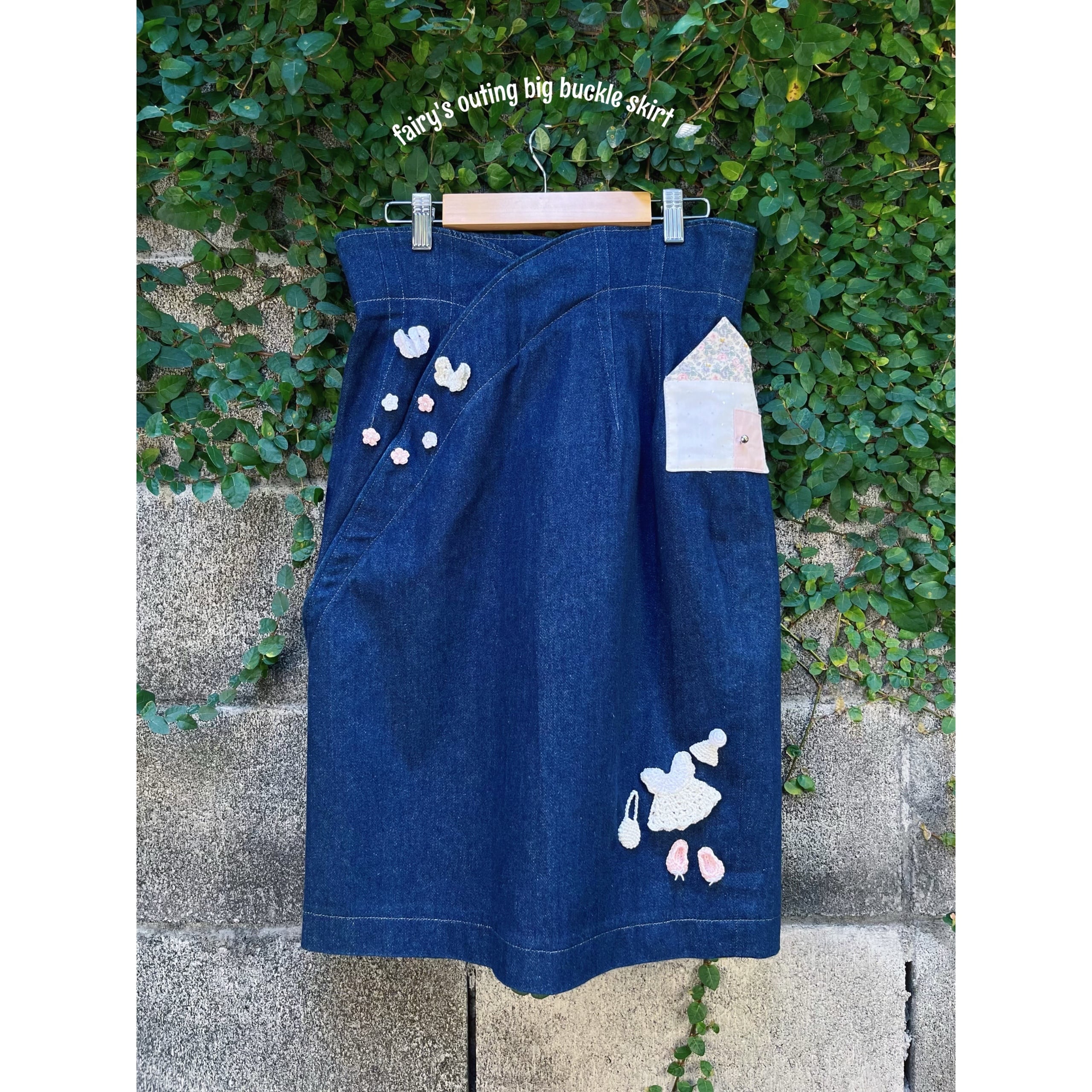 remake ✂︎ fairy's outing big buckle skirt