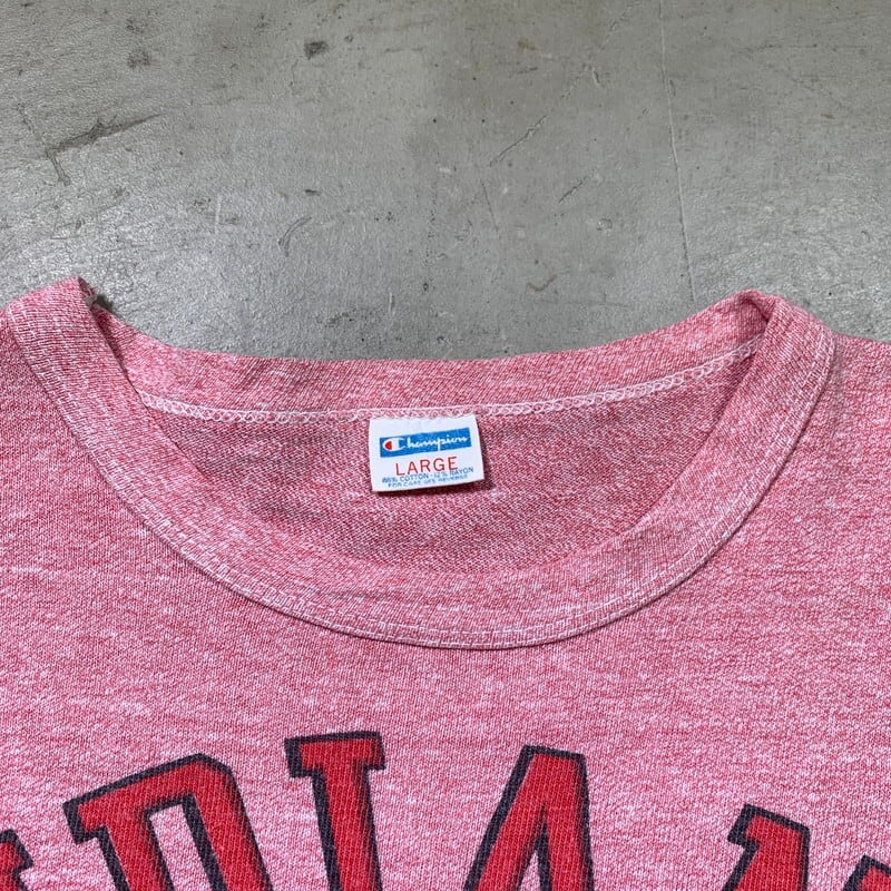 70's~80's Champion チャンピオン カレッジTシャツ 染込みプリント