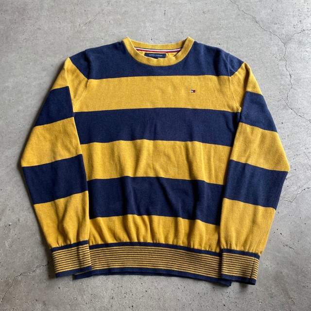 TOMMY HILFIGER トミーヒルフィガー クルーネック ボーダー コットン 
