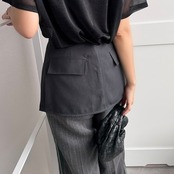 2wayレイヤードラップbelt/ブラック