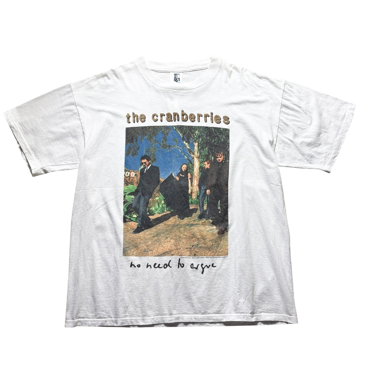 vintage 1995’s THE CRANBERRIES music tour tee “no need to argue”