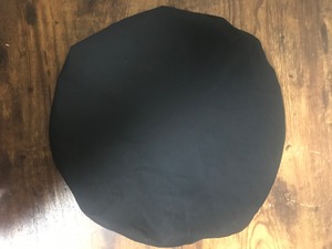 UNFINISHEDブラック×ブラックベレー帽ビッグシルエット