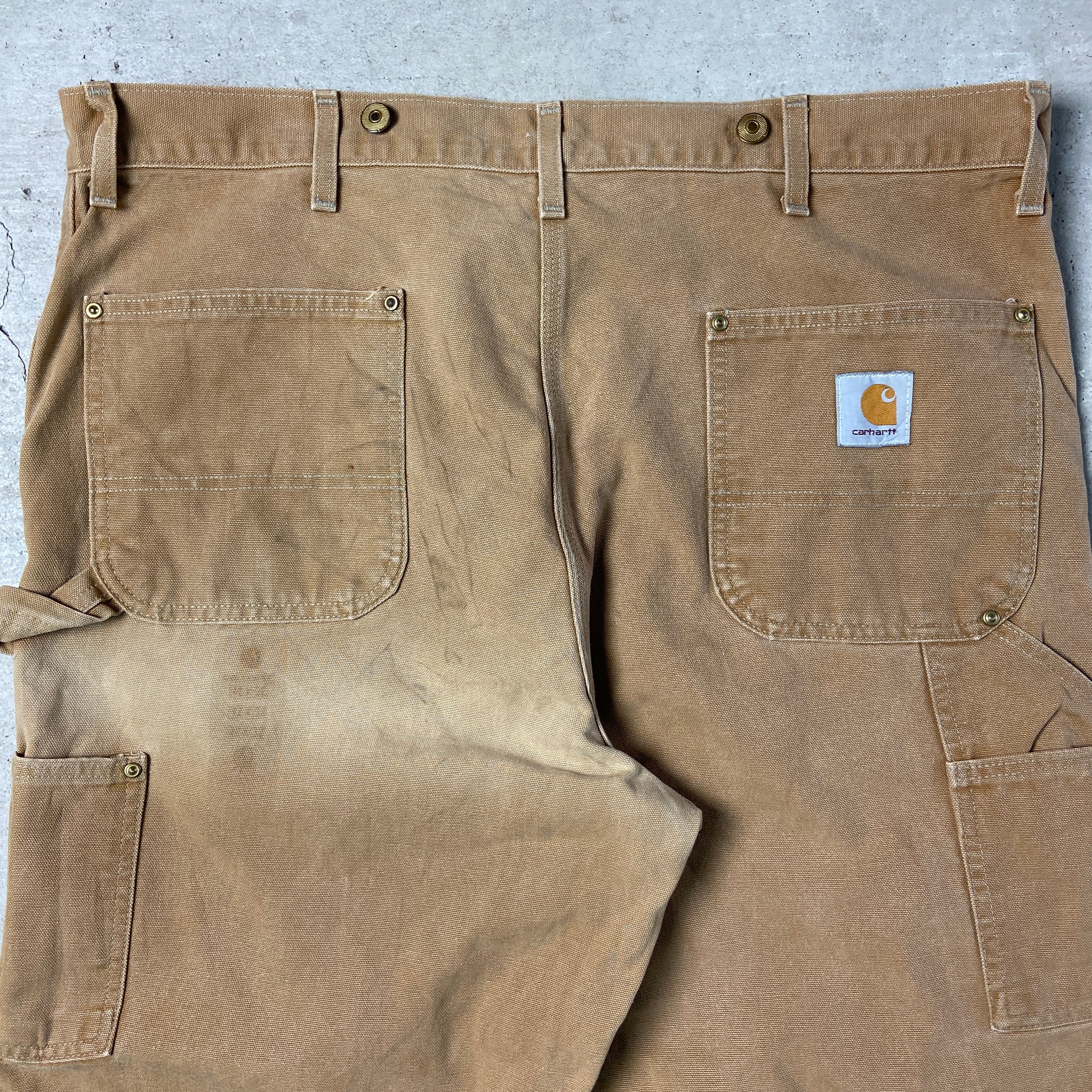 年代 USA製 Carhartt カーハート ダック地 ダブルニー ワークパンツ