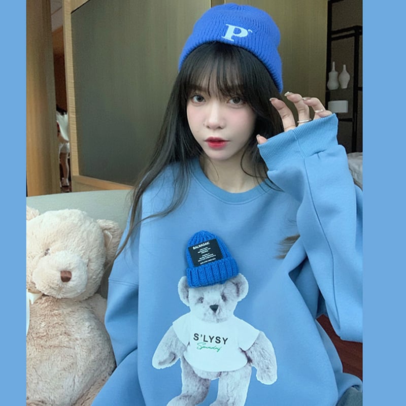 ブルーオータムウィンターベルベットルーズスタイル コットン 秋物 冬物 試着室51549252627