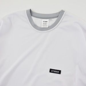 P Long T-shirts :ホワイト/ライトグレー
