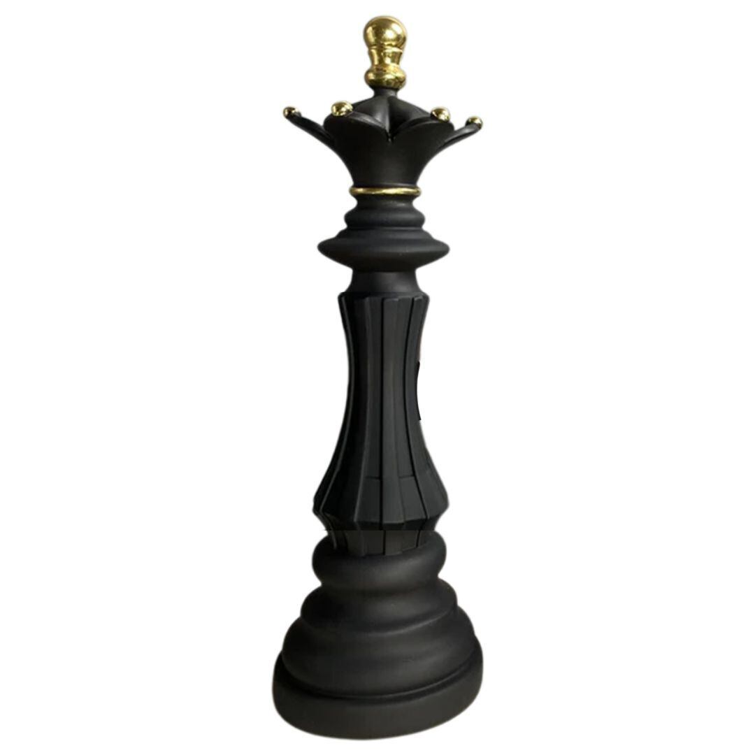 アンティーク調仕上げ・微細な塗装ムラ等あり】チェス 駒 置物 3種類