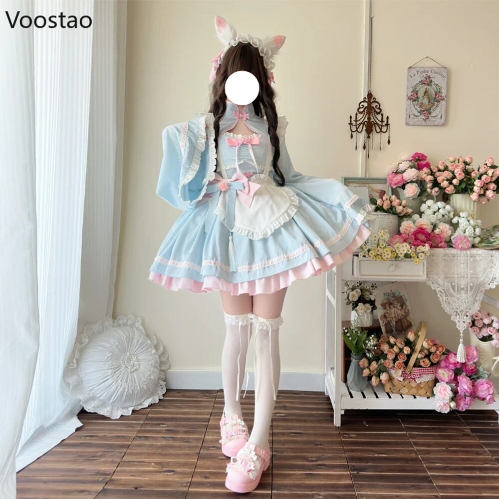 【専用】22㎝ドール用 ロリータドレスセット イヤリング【1131,1132】 専用】22㎝ドール用 ロリータドレスセット イヤリング【1131,1132】