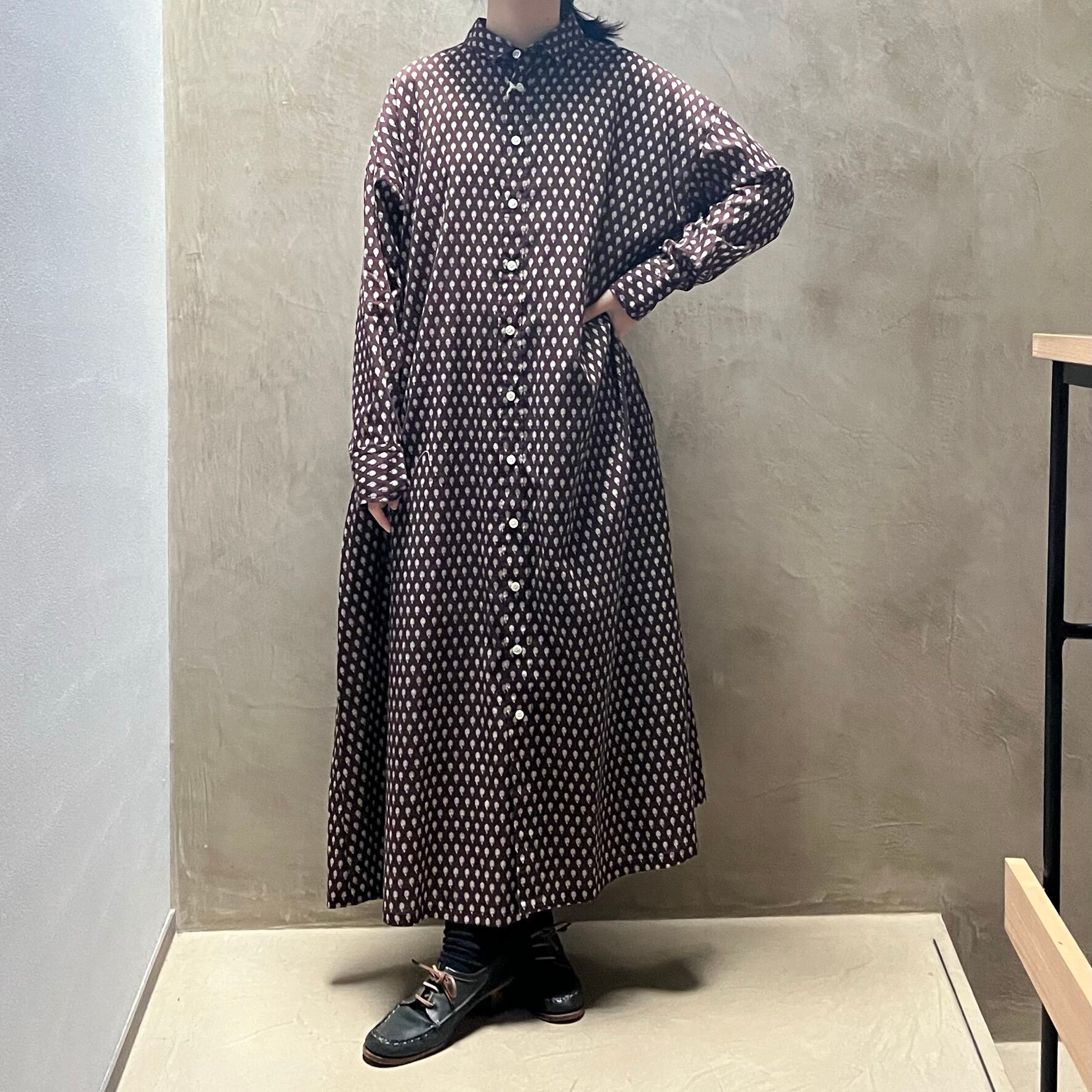 R&D.M.Co-/OLDMAN'S TAILOR /オールドマンズテーラー　artichoke shirt dress  (アーティチョークシャツドレス) | Routes*Roots powered by BASE