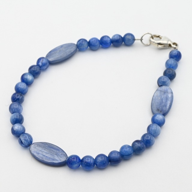 Tanzanite Stone Beads Link Bracelet / Denmark