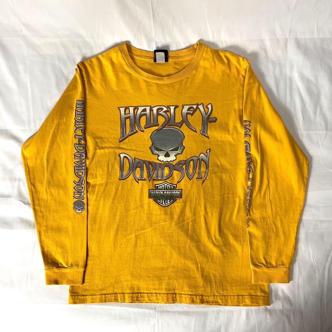 USA製 ハーレーダビッドソン☆ロンT 古着 ゆるだぼ 90s 希少 eb6 
