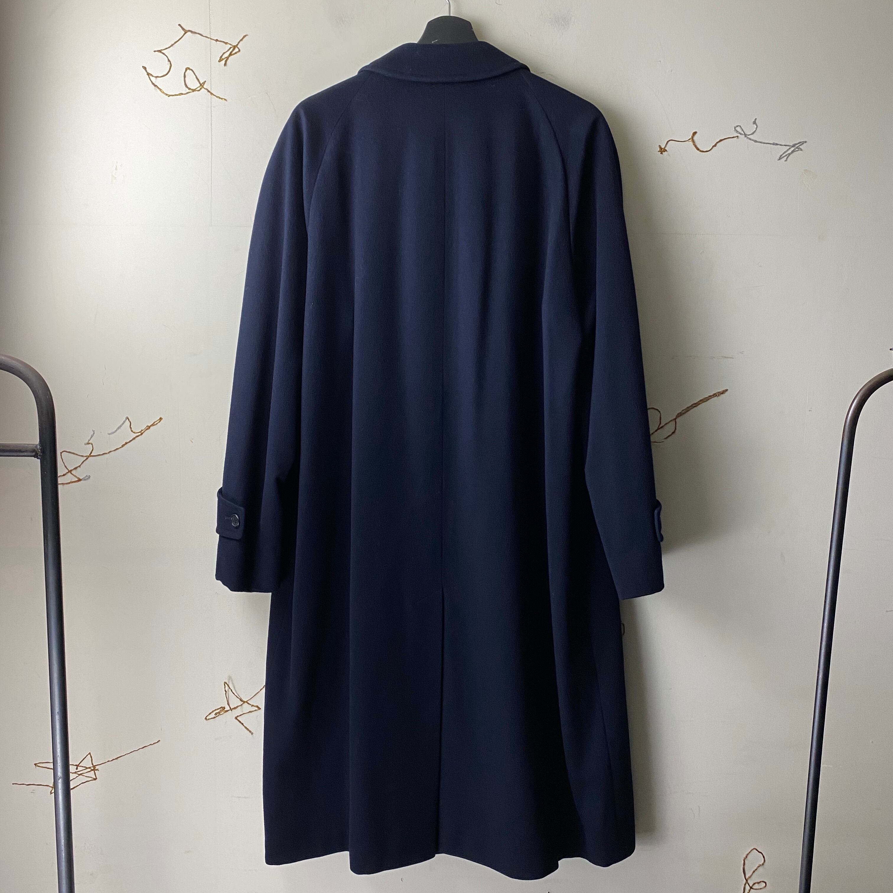 AQUASCUTUM wool balmacaan coat made in england | NOIR ONLINE