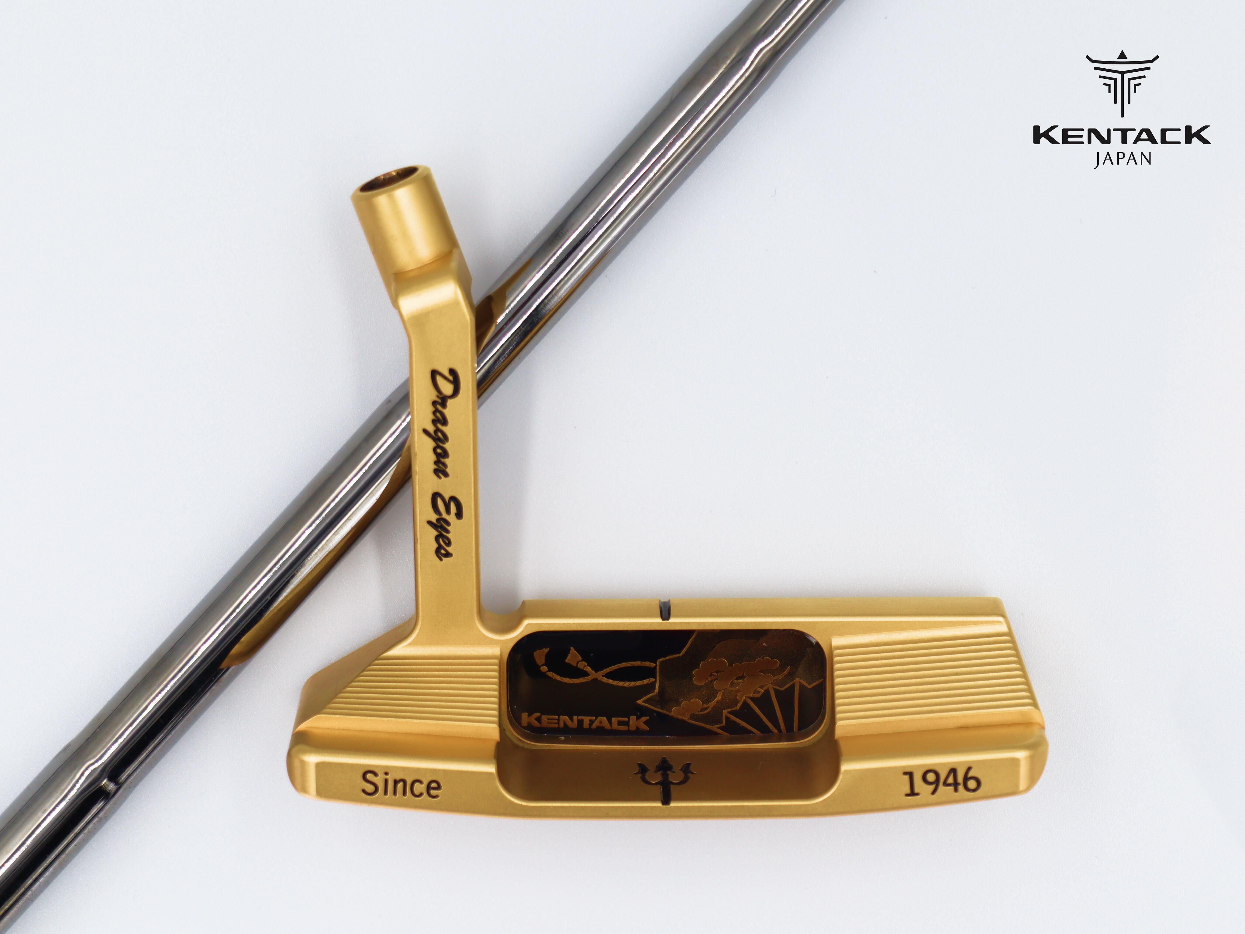 #145 Dragon Eyes 蒔絵24Kゴールドパター(扇子1)スチールシャフト