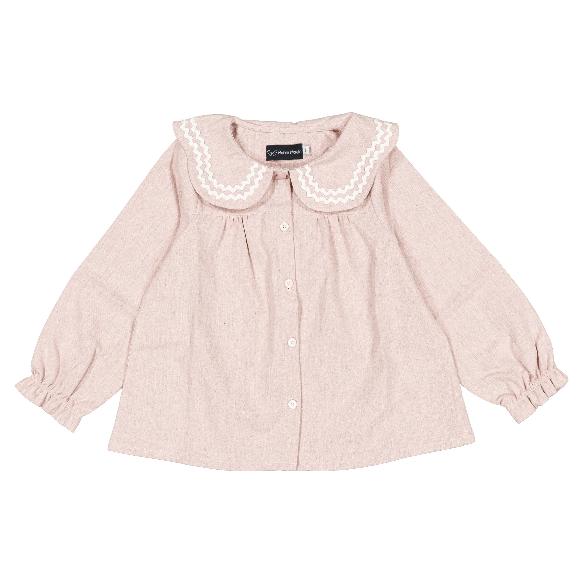 【予約・特典あり】Maison Marelle / Blouse PASSY - dusty pink / 12m~5Y