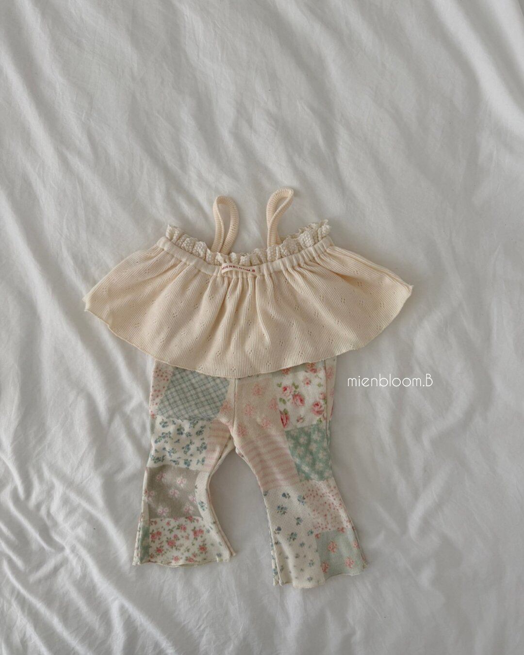 送料無料【予約】/ baby パッチブーツカットレギンス / mienbloom
