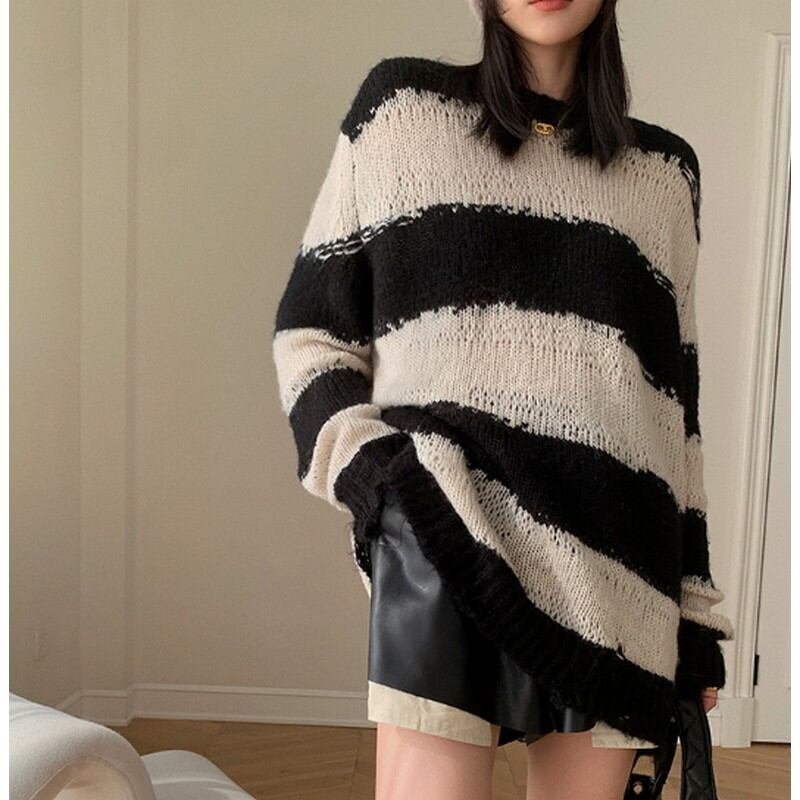 big border knit 10042