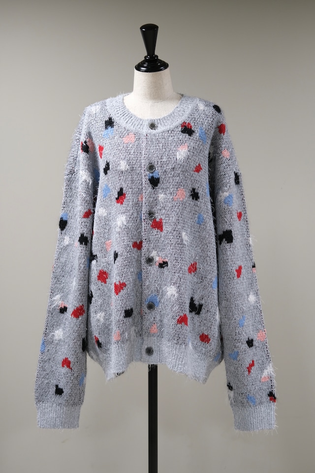 【kota gushiken】Doodle Cardigan - gray