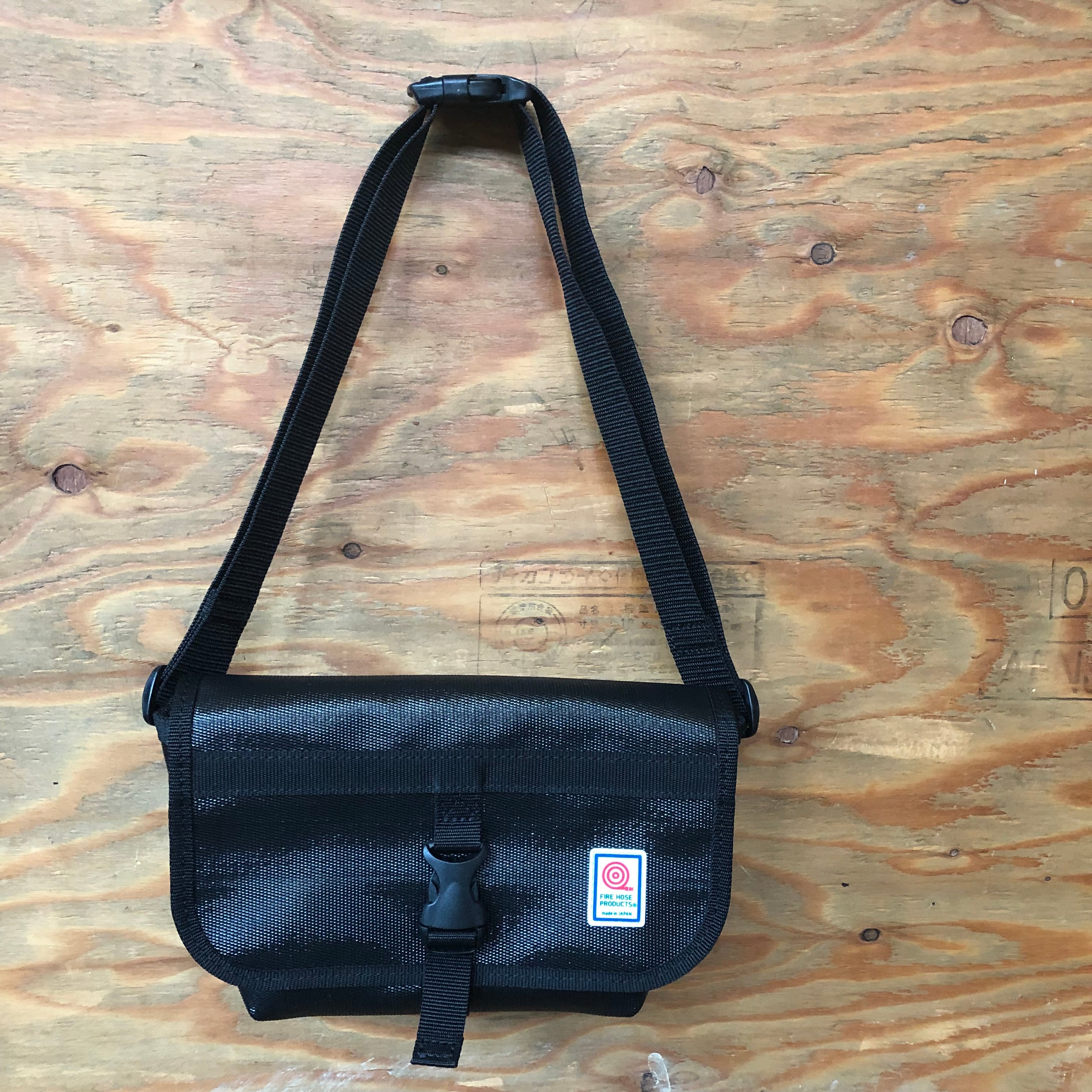 【消防ホース】Design Store takajin ボストンバッグM黒×茶 Design Store takajin