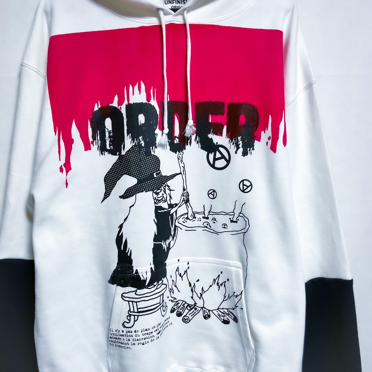 UNFINISHED ORDERロングリーブパーカー