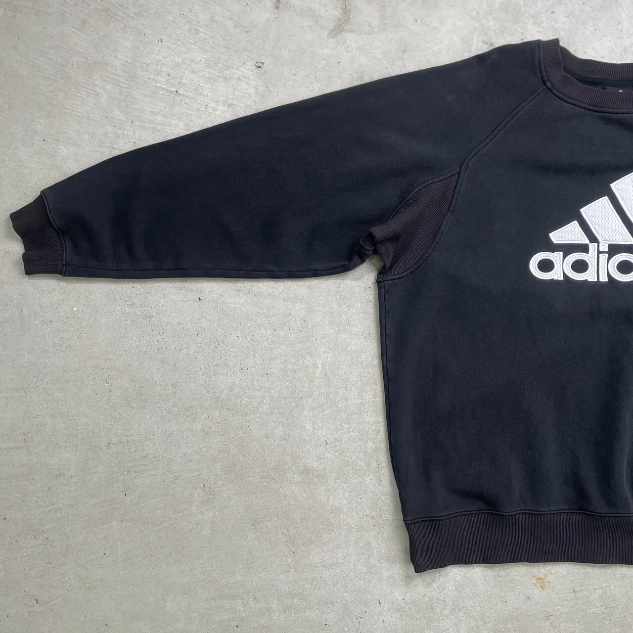 00年代 adidas アディダス スウェットシャツ パフォーマンスロゴ 刺繍