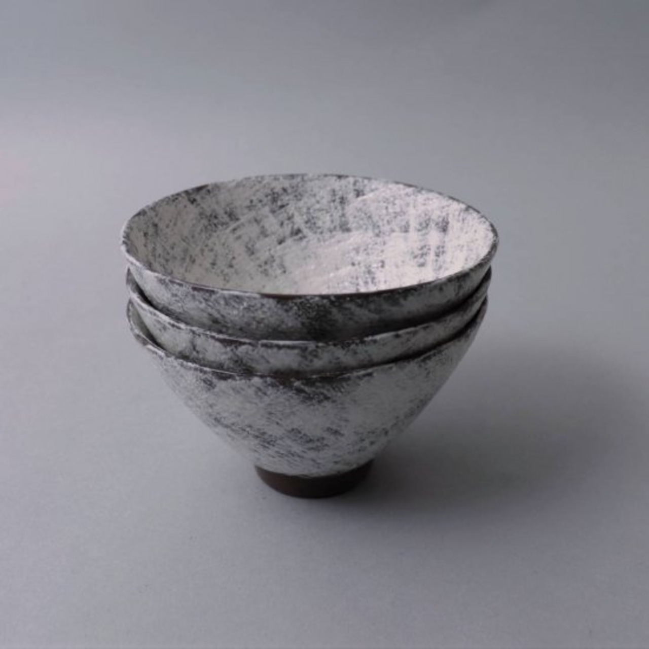 粉引すかし 反り茶付