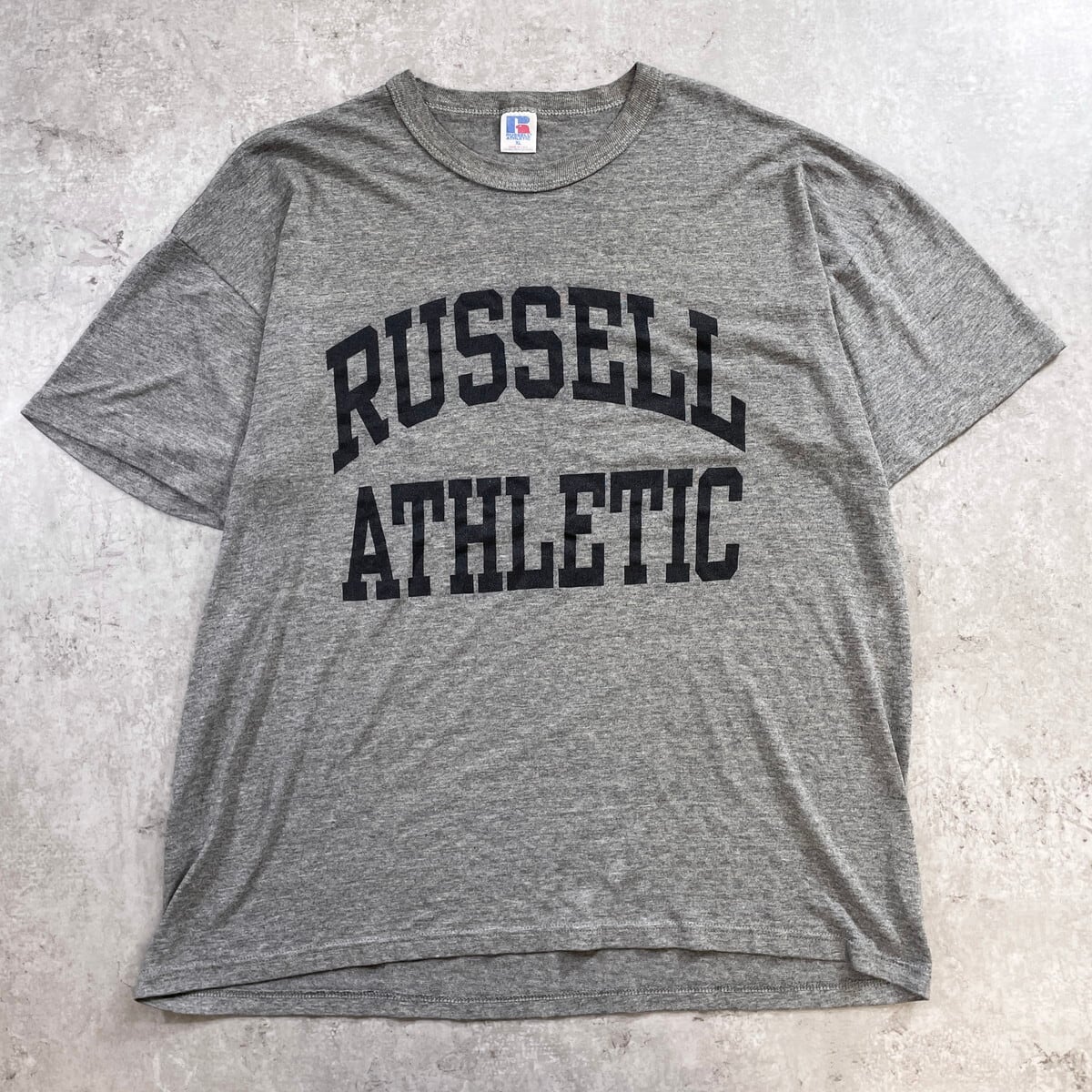 80年代 USA製 RUSSEL ATHLETIC ブランドロゴプリントTシャツ メンズXL