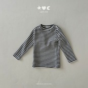 韓国子供服 / LALALAND / 26Autumn / ベベ ストライプ もちもちTシャツ / 秋服 / ベビー *6M~18M*